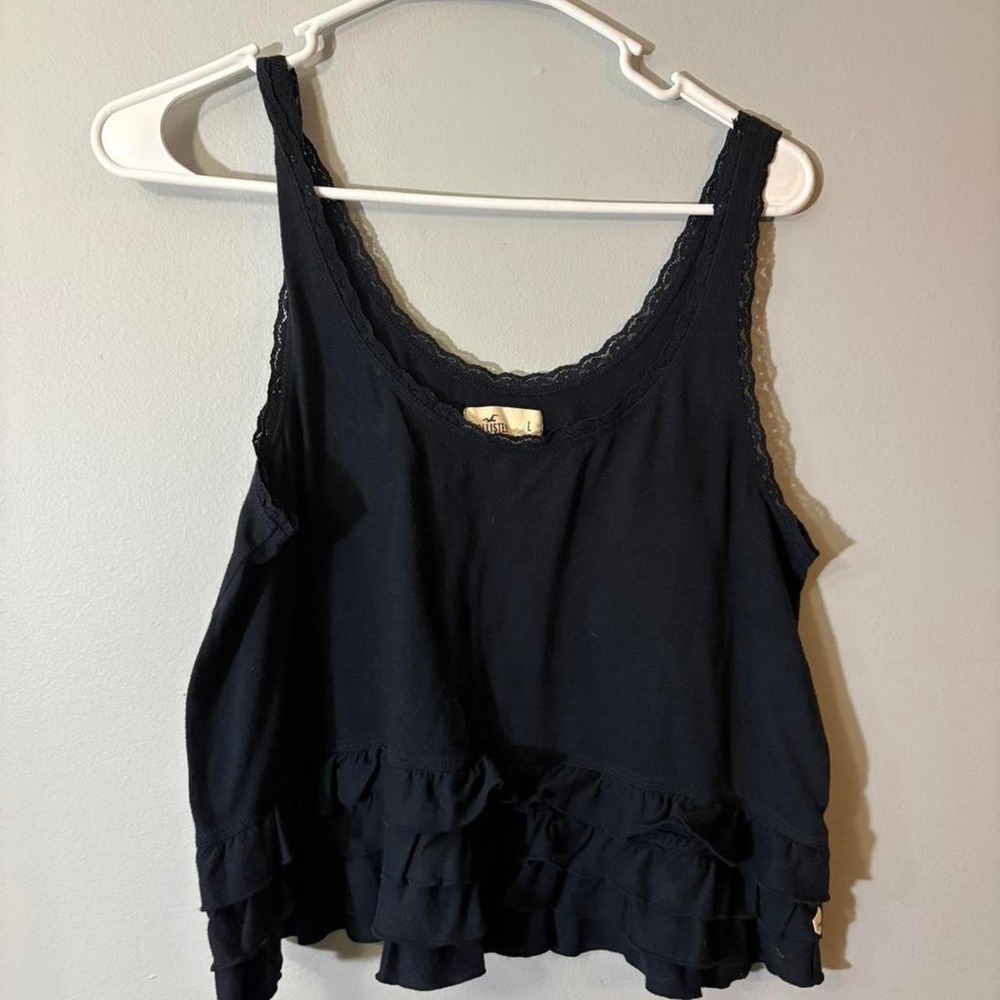 y2k hollister ruffle tank top